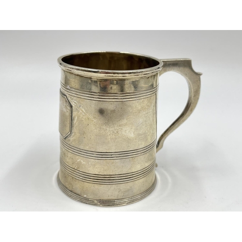 1259 - A George III hallmarked London silver christening mug, dated 1796 - approx. gross weight 146 grams