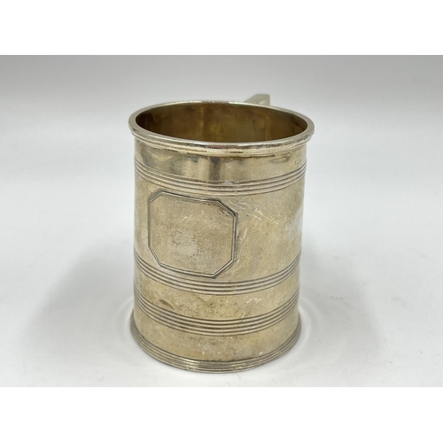 1259 - A George III hallmarked London silver christening mug, dated 1796 - approx. gross weight 146 grams