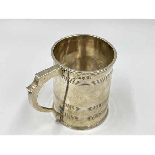 1259 - A George III hallmarked London silver christening mug, dated 1796 - approx. gross weight 146 grams