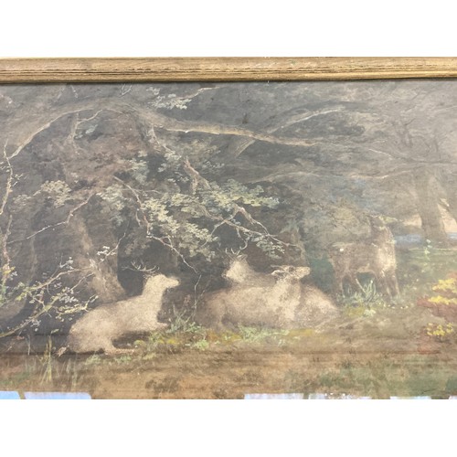 185A - An early 20th century framed watercolour titled 'Forest of the Glen' with Scottish Academy label to ... 