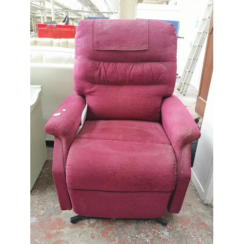 108 - An Electric Mobility Euro Ltd electric lift and recline Cosi chair with manual and remote