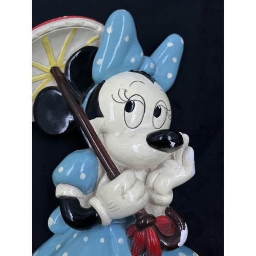 216A - A 1959 Bossons Stars of Disneyland collection Minnie Mouse chalkware wall plaque figurine - approx. ... 