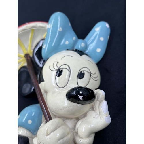 216A - A 1959 Bossons Stars of Disneyland collection Minnie Mouse chalkware wall plaque figurine - approx. ... 