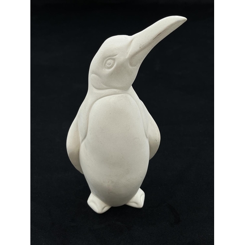 216D - Four Bossons Briar Rose collection unpainted animal figurines comprising Toucan, Penguin, Pelican an... 