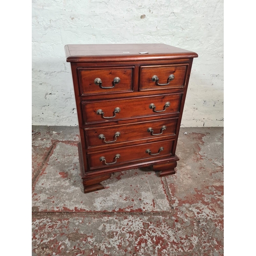 53 - An Ancient Mariner mahogany miniature chest of two short over three long drawers - approx. 68cm high... 