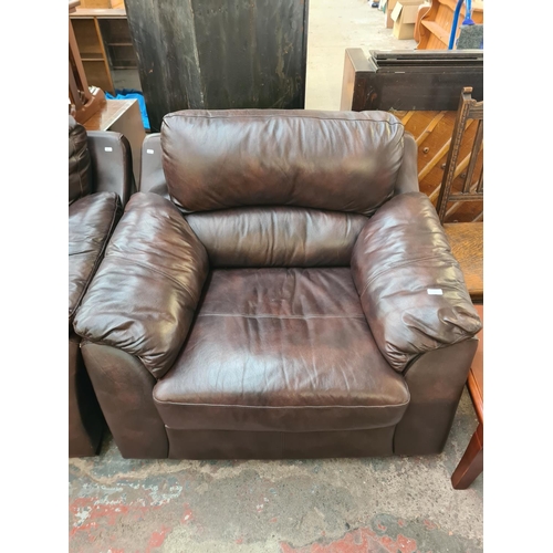 Scs best sale leather armchairs