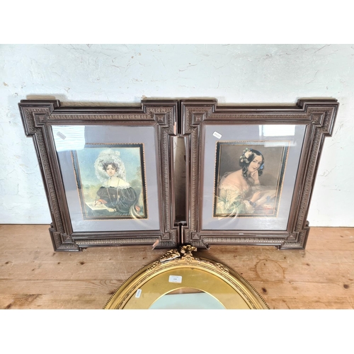 154 - Three late 19th/early 20th century framed portraits