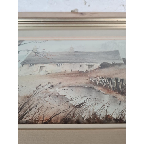 170 - A framed Gordon Dale watercolour - approx. 52cm wide x 32cm high