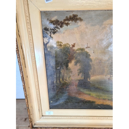 172 - A 19th century framed oil on canvas of a cattle and woodland scene, signed W. Heap 1883 - approx. 79... 