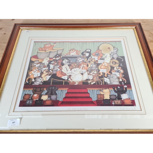 187 - A framed Linda Jane Smith 'Last Night of The Toms' pencil signed limited edition no. 31 of 750 print... 