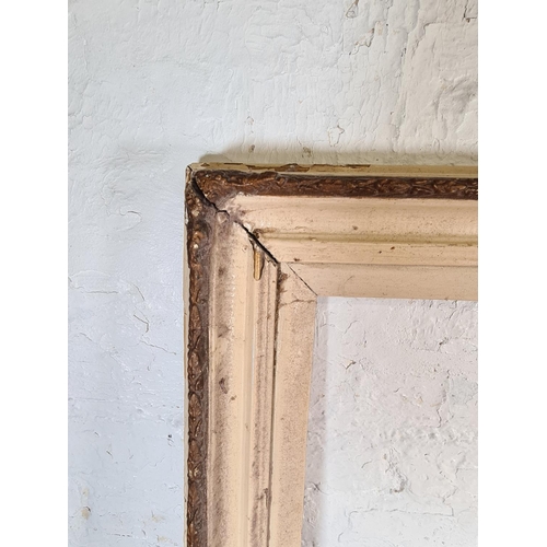 193 - A 19th century painted picture frame - approx. 99cm wide x 74cm high