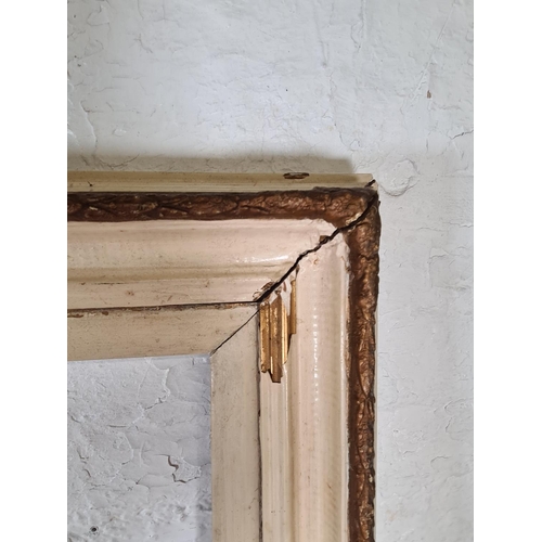 193 - A 19th century painted picture frame - approx. 99cm wide x 74cm high