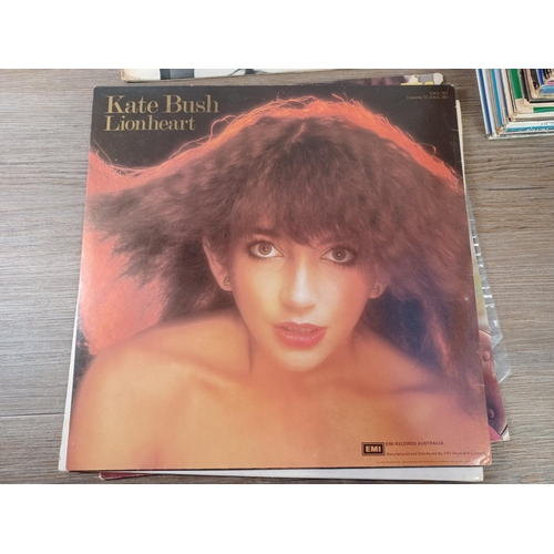 781A - A collection of LP vinyl records to include Kate Bush 'Lionheart', John Holt, The Beatles 'Rubber So... 