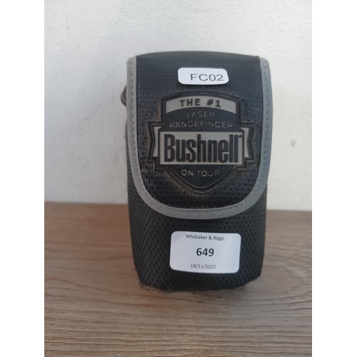 649 - A cased Bushnell Tour V2 golf rangefinder