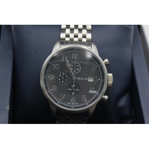 1128 - A boxed Avia limited edition 188/250 chronograph quartz men's wristwatch - ref. 320602