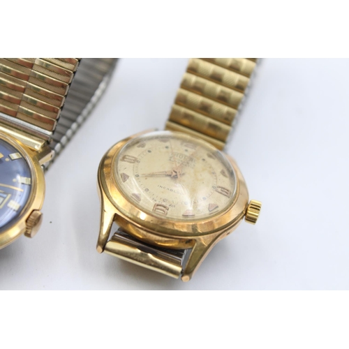 1136 - Three vintage men's wristwatches to include Oris, Ardath etc.