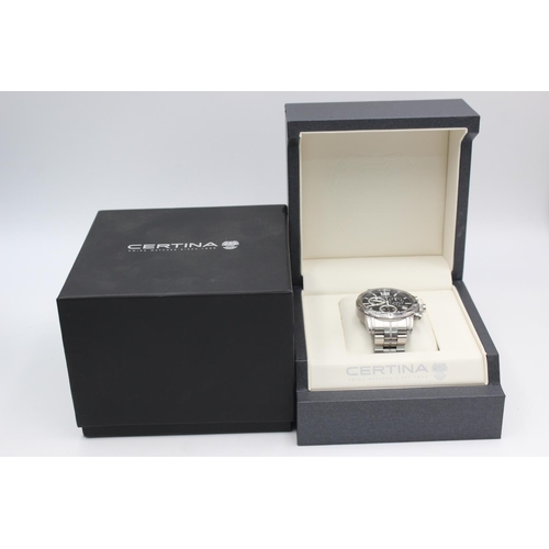 1138 - A boxed Certina 1888 DS Sport chronograph quartz men's wristwatch with two spare links - ref. 14BN02... 