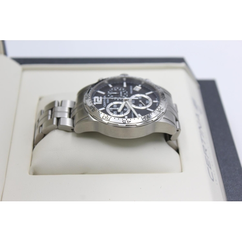 1138 - A boxed Certina 1888 DS Sport chronograph quartz men's wristwatch with two spare links - ref. 14BN02... 