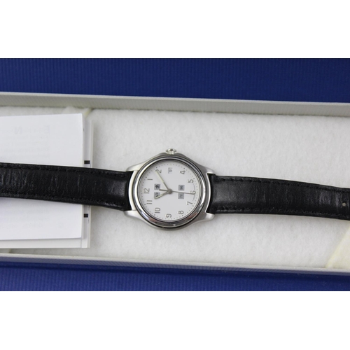 1146 - Four boxed stainless steel quartz women's wristwatches to include Rotary, Tissot etc.