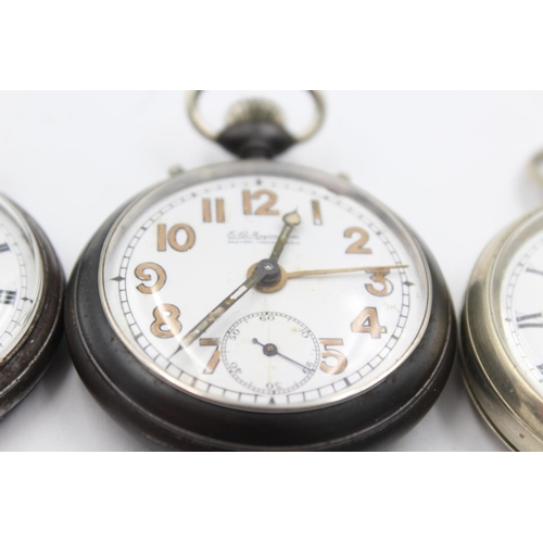 1159 - Three vintage mechanical pocket watches, one Limit, one E.B Meyrowitz and one other