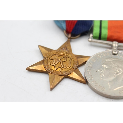 1187 - Two WWII mounted medal groups to include the Atlantic Star, the 1939-1945 Star etc.