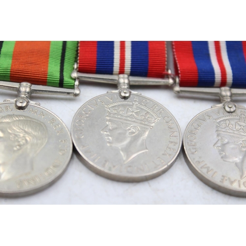 1187 - Two WWII mounted medal groups to include the Atlantic Star, the 1939-1945 Star etc.