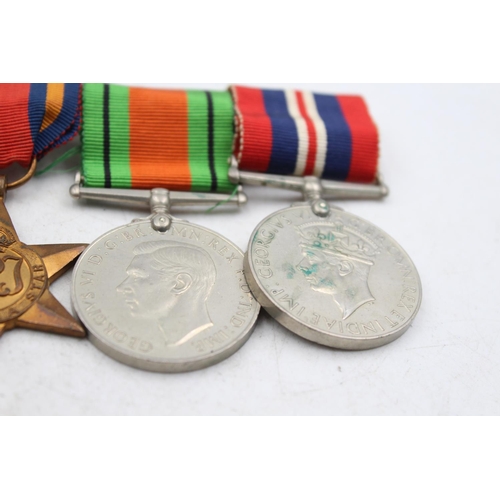 1188 - A WWII mounted medal group to include the Africa Star, the Burma Star etc.