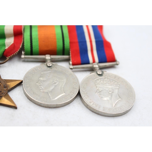 1190 - A WWII mounted medal group to include the Italy Star, the Africa Star etc.