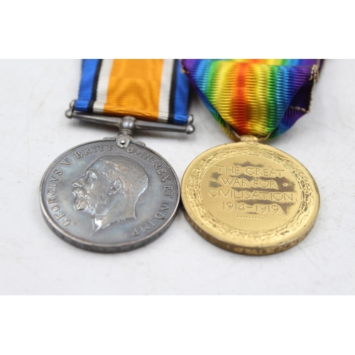 1192 - A WWI medal pair with original ribbons awarded to WR-313994 A.W.O CL.I C.W. Brown R.E