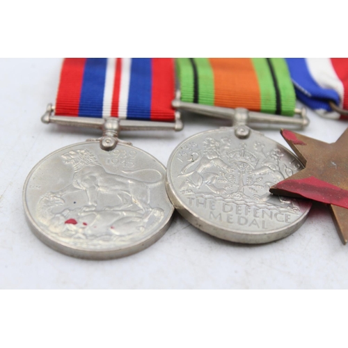 1194 - A WWII mounted medal group to include the France and Germany Star, the 1939-1945 Star etc.