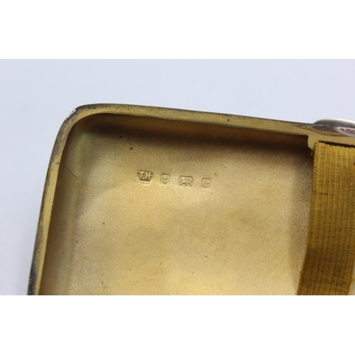 1245 - An Edwardian hallmarked Birmingham silver cigarette case, dated 1904 - approx. gross weight 63 grams... 