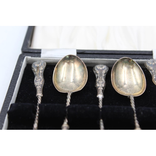 1269 - A cased set of six Victorian William Devenport hallmarked Birmingham silver teaspoons, dated 1898 - ... 