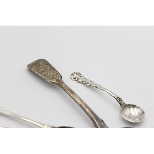 1272 - Eight hallmarked .925 sterling silver condiment spoons - approx. gross weight 48 grams