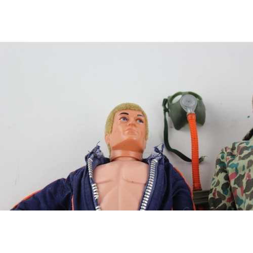 354 - Two vintage Action Man dolls with accessories