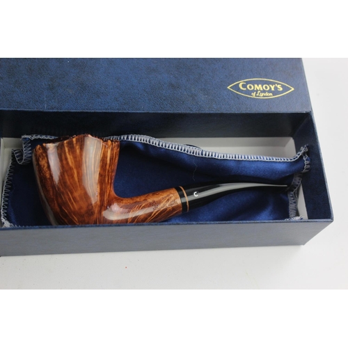 470 - Three boxed estate smoking pipes to include Comoy's Specimen, Straight Grain etc.