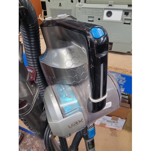 823 - Two bagless vacuum cleaners, one Shark NV680UKT upright and one Vax Blade cordless