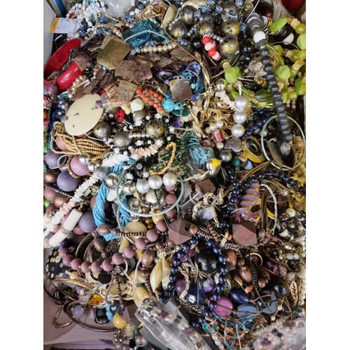 398 - Approx. 18kg of costume jewellery