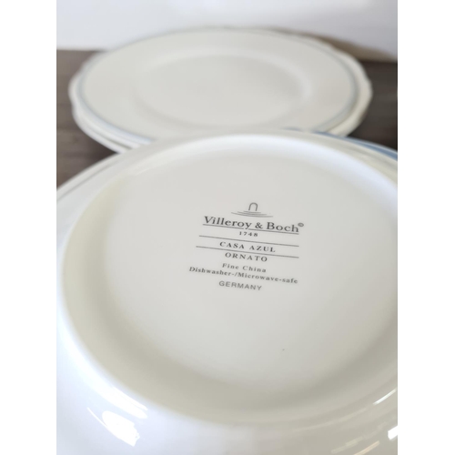 292 - A collection of Villeroy & Boch fine bone china together with three Royal Doulton dinner plates