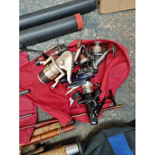 541 - A large collection of various fishing tackle to include bagged Avanti RDX3 Advanced 11/13/15 four pi... 