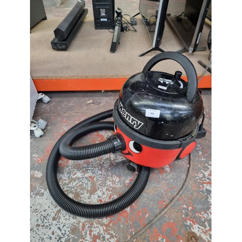 826 - A Numatic Henry cylinder vacuum cleaner