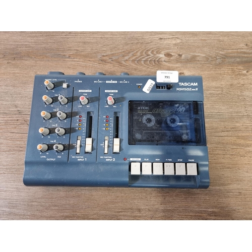 791 - A Tascam Porta 02 Mk II portable mini recording studio