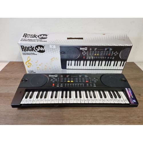 799 - A boxed RockJam 49 key keyboard