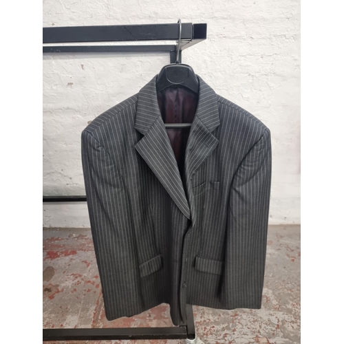 359 - Seven men's blazers to include Harris Tweed 100% pure new wool size 44 regular, Barutti Cashalana, D... 