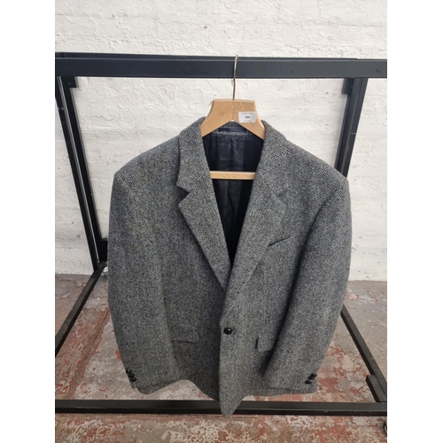 359 - Seven men's blazers to include Harris Tweed 100% pure new wool size 44 regular, Barutti Cashalana, D... 