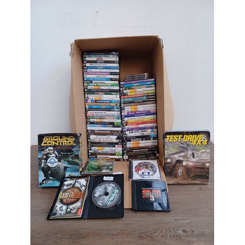 735 - A large quantity of PC CD and DVD ROM video games and software - see images for titles