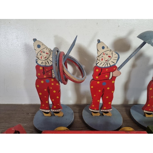 358C - A collection of mid 20th century wooden toys