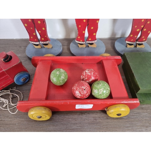 358C - A collection of mid 20th century wooden toys