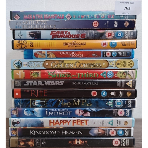 763 - A collection of DVDs - see image for titles