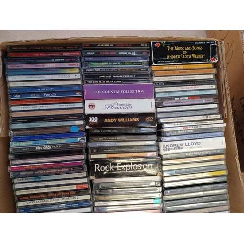 765 - A box containing a collection of CDs - see images for titles