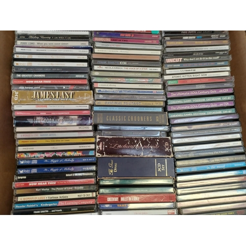 765 - A box containing a collection of CDs - see images for titles